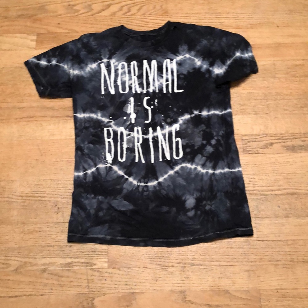 Mens Black Matter Normal is Boring Tie Dye Tshirt